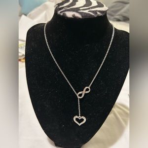 James Avery infinite necklace wit heart